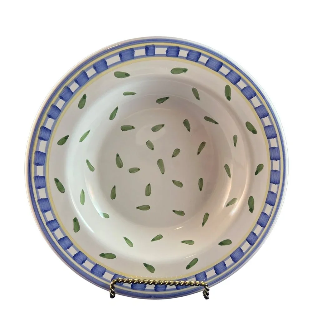Williams Sonoma Tournesol Soup Pasta Bowl Hand Painted Italy